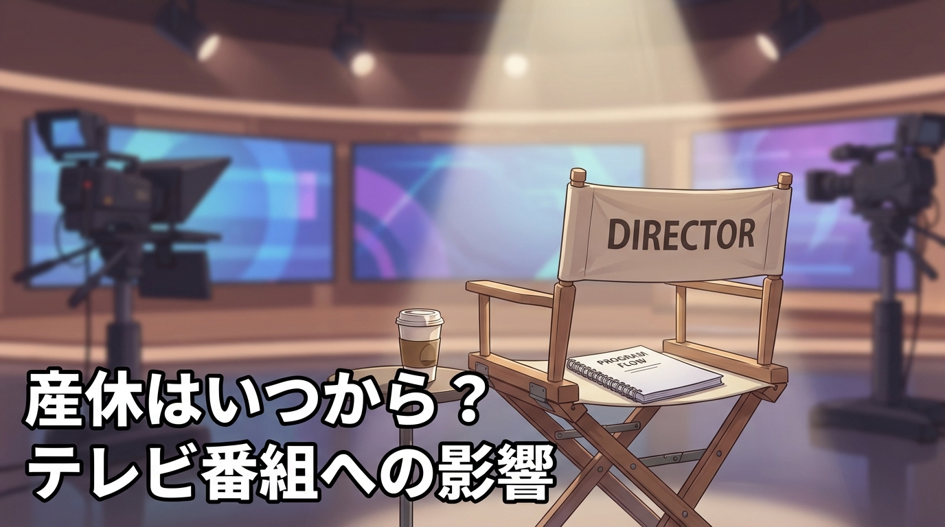 テレビ収録スタジオのディレクターズチェア