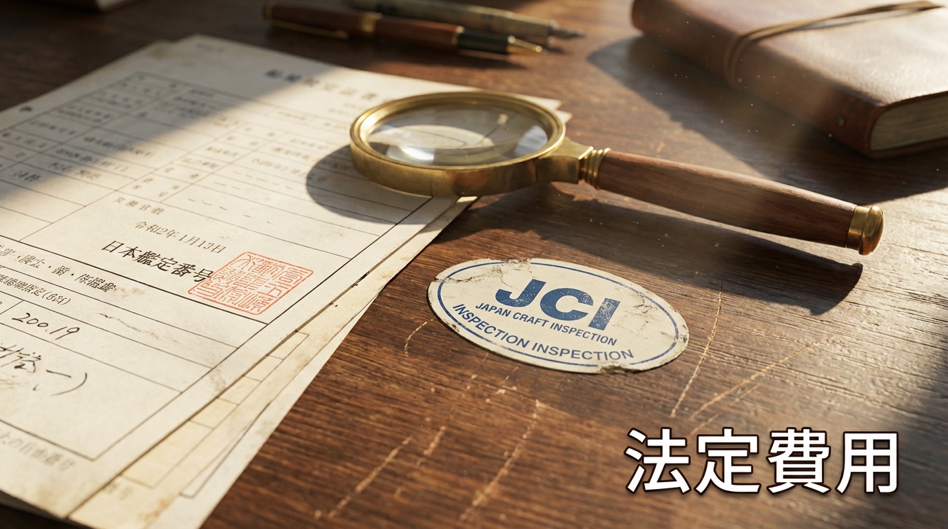 JCI船舶検査と書類のイメージ