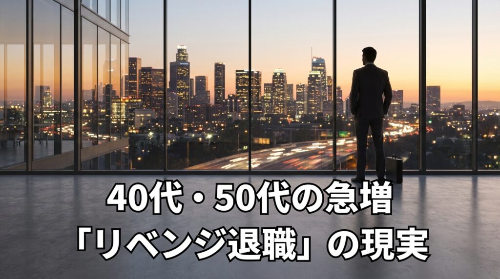 決断を迫られるオフィスに佇むビジネスマンのシルエット